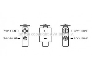 AVA QUALITY COOLING MS1113 išsiplėtimo vožtuvas, oro kondicionavimas 
 Oro kondicionavimas -> Vožtuvai
1238301184, 0751.0001A
