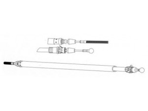 KAWE FA02267 trosas, stovėjimo stabdys 
 Stabdžių sistema -> Valdymo svirtys/trosai
1400310380, 1400702180, 1400310380