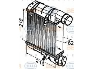 HELLA 8ML 376 746-641 tarpinis suslėgto oro aušintuvas, kompresorius
8E0 145 805 F, 8E0 145 805 S