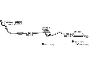 ERNST 010456 išmetimo sistema 
 Išmetimo sistema -> Išmetimo sistema, visa