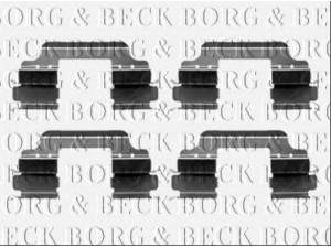 BORG & BECK BBK1237 priedų komplektas, diskinių stabdžių trinkelės 
 Stabdžių sistema -> Diskinis stabdys -> Stabdžių dalys/priedai