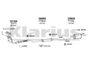 KLARIUS 330735E išmetimo sistema 
 Išmetimo sistema -> Išmetimo sistema, visa