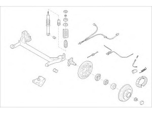 MONROE MO17305HA rato pakaba 
 Ašies montavimas/vairavimo mechanizmas/ratai -> Prekių paieška pagal schemą