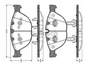 BOSCH 0 986 TB2 847 stabdžių trinkelių rinkinys, diskinis stabdys 
 Techninės priežiūros dalys -> Papildomas remontas
34 11 2 283 365, 34 11 6 763 652