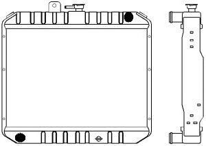 SAKURA  Automotive 1461-0303 radiatorius, variklio aušinimas