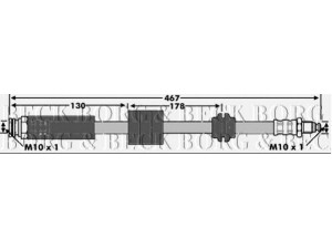 BORG & BECK BBH6097 stabdžių žarnelė 
 Stabdžių sistema -> Stabdžių žarnelės
46481634, 46481635, 7 635 376, 7635376