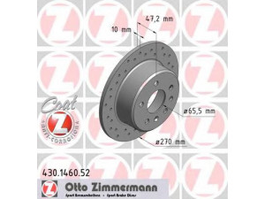 ZIMMERMANN 430.1460.52 stabdžių diskas 
 Dviratė transporto priemonės -> Stabdžių sistema -> Stabdžių diskai / priedai
569 101, 569 205