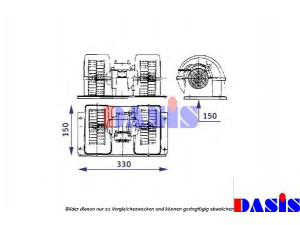 AKS DASIS 740491N vidaus pūtiklis 
 Šildymas / vėdinimas -> Orpūtė/dalys
5001826689, 5001829115