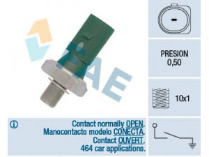 FAE 12881 alyvos slėgio jungiklis 
 Variklis -> Variklio elektra
036 919 081 A, 036 919 081 C, 036 919 081 D