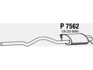 FENNO P7562 galinis duslintuvas 
 Išmetimo sistema -> Duslintuvas
7J0253609A, 7J0253609G, 7J0253609P