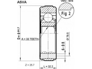 ASVA VWIU-5016 jungčių komplektas, kardaninis velenas 
 Ratų pavara -> Sujungimai/komplektas
171498103B, 171498103D, 171498103DX