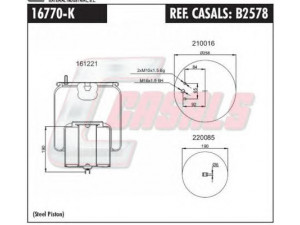 CASALS B2578 dėklas, pneumatinė pakaba 
 Pakaba -> Pneumatinė pakaba
20554770, 3173271