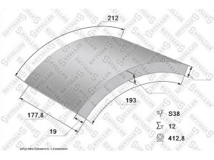STELLOX 85-00956-SX stabdžių antdėklo rinkinys, būgninis stabdys
162869, 551009, 551058, 551169