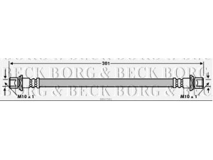 BORG & BECK BBH7581 stabdžių žarnelė 
 Stabdžių sistema -> Stabdžių žarnelės
90049-22281