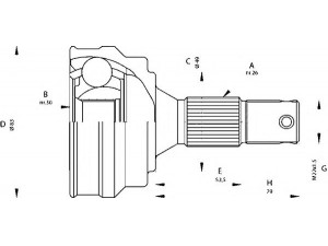 OPEN PARTS CVJ5051.10 jungčių komplektas, kardaninis velenas 
 Ratų pavara -> Sujungimai/komplektas
44010SH3A02, 44010SH3A03, 44010SH3G12