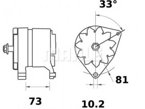 MAHLE ORIGINAL MG 591 kintamosios srovės generatorius