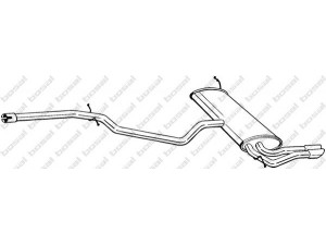 BOSAL 292-047 galinis duslintuvas 
 Išmetimo sistema -> Duslintuvas
5P5.253.181AT