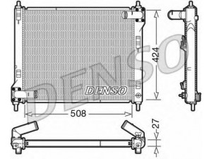 DENSO DRM46043 radiatorius, variklio aušinimas 
 Aušinimo sistema -> Radiatorius/alyvos aušintuvas -> Radiatorius/dalys
214101KC5A