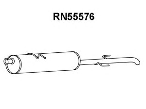 VENEPORTE RN55576 galinis duslintuvas 
 Išmetimo sistema -> Duslintuvas
4420819, 201000050R, 93168515