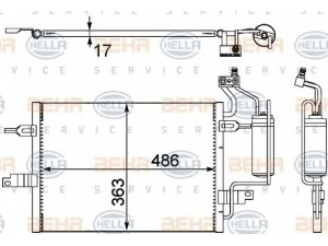HELLA 8FC 351 302-481 kondensatorius, oro kondicionierius 
 Oro kondicionavimas -> Kondensatorius
18 50 086, 13128931