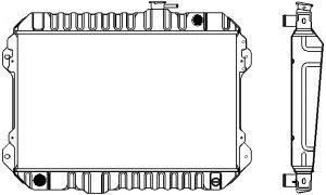 SAKURA  Automotive 1461-0278 radiatorius, variklio aušinimas