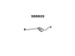 VENEPORTE SB58020 priekinis duslintuvas 
 Išmetimo sistema -> Duslintuvas
4391421