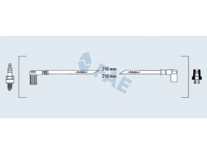 FAE 85290 uždegimo laido komplektas 
 Kibirkšties / kaitinamasis uždegimas -> Uždegimo laidai/jungtys
7703186, 7703530