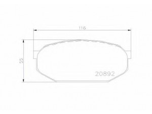 BREMBO P 54 005 stabdžių trinkelių rinkinys, diskinis stabdys 
 Techninės priežiūros dalys -> Papildomas remontas
MB238262, MB238262R, MB366148, MB618108
