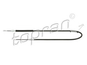 TOPRAN 304 673 trosas, stovėjimo stabdys 
 Stabdžių sistema -> Valdymo svirtys/trosai
1 488 315, 1 518 021, 8C1V2A809DB