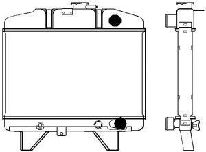 SAKURA  Automotive 1621-0204 radiatorius, variklio aušinimas