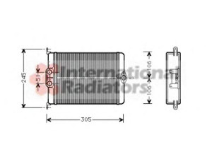 VAN WEZEL 30006239 šilumokaitis, salono šildymas 
 Šildymas / vėdinimas -> Šilumokaitis
1408300561, A1408300561