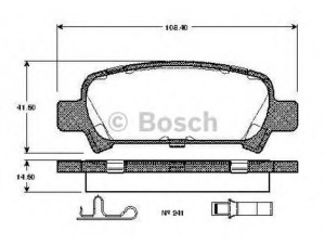 BOSCH 0 986 TB2 360 stabdžių trinkelių rinkinys, diskinis stabdys 
 Techninės priežiūros dalys -> Papildomas remontas
26696 AE000, 26696 AE020, 26696 AE040