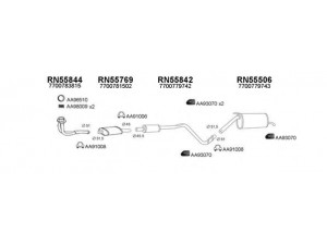 VENEPORTE 550304 išmetimo sistema 
 Išmetimo sistema -> Išmetimo sistema, visa