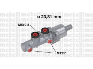 METELLI 05-0668 pagrindinis cilindras, stabdžiai 
 Stabdžių sistema -> Pagrindinis stabdžių cilindras
169 430 01 01, 169 430 02 01, 169 430 03 01