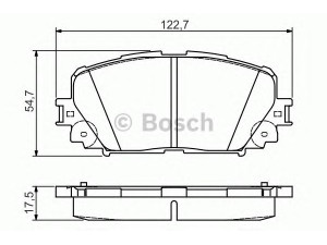 BOSCH 0 986 495 109 stabdžių trinkelių rinkinys, diskinis stabdys 
 Techninės priežiūros dalys -> Papildomas remontas
04465 52270