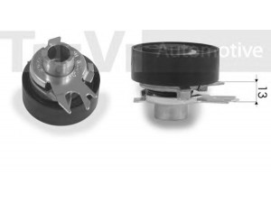 TREVI AUTOMOTIVE TD1585 įtempiklio skriemulys, paskirstymo diržas 
 Techninės priežiūros dalys -> Papildomas remontas
030109243L, 030109243M, 030109243L