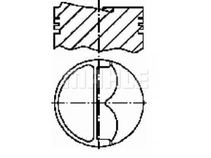MAHLE ORIGINAL S25530 stūmoklis 
 Variklis -> Cilindrai/stūmokliai