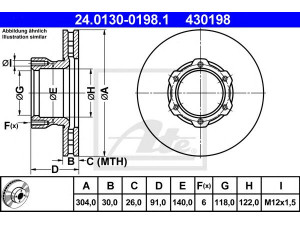 ATE 24.0130-0198.1 stabdžių diskas 
 Stabdžių sistema -> Diskinis stabdys -> Stabdžių diskas
668 421 01 12, 668 421 06 12, 669 421 01 12