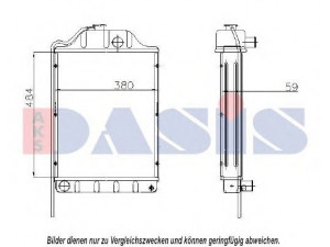 AKS DASIS 440121N radiatorius, variklio aušinimas