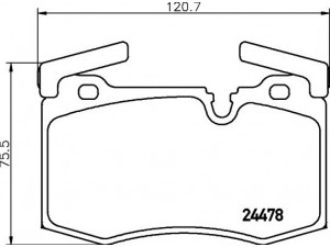 HELLA PAGID 8DB 355 014-111 stabdžių trinkelių rinkinys, diskinis stabdys 
 Techninės priežiūros dalys -> Papildomas remontas
34116789157, 34116778719, 34116784726