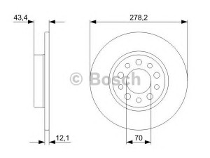 BOSCH 0 986 479 378 stabdžių diskas 
 Dviratė transporto priemonės -> Stabdžių sistema -> Stabdžių diskai / priedai
46843610, 51760273, 46843610, 51760273
