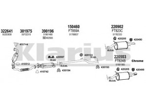 KLARIUS 330983E išmetimo sistema 
 Išmetimo sistema -> Išmetimo sistema, visa