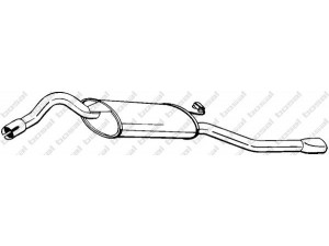 BOSAL 280-655 galinis duslintuvas 
 Išmetimo sistema -> Duslintuvas
6U9253609B