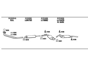 WALKER VW80303 išmetimo sistema 
 Išmetimo sistema -> Išmetimo sistema, visa