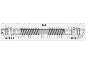 BORG & BECK BBH6332 stabdžių žarnelė 
 Stabdžių sistema -> Stabdžių žarnelės
MB150761, MB238165, MB699985, MR129723