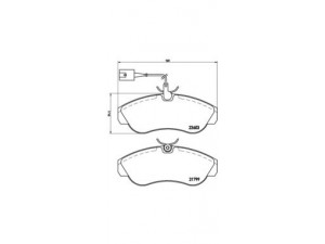 BREMBO P 23 084 stabdžių trinkelių rinkinys, diskinis stabdys 
 Techninės priežiūros dalys -> Papildomas remontas
425225, 425227, 425456, E172348