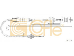 COFLE 15.1225 sankabos trosas 
 Dviratė transporto priemonės -> Kabeliai ir tachometro velenaai -> Sankabos trosas
2150S7, 2150X7, 9633445680