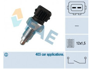 FAE 40660 jungiklis, atbulinės eigos žibintas 
 Elektros įranga -> Šviesų jungikliai/relės/valdymas -> Šviesų jungiklis/svirtis
UMB 10003, 002 945 415 B, 005 566 119