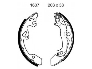 BSF 01607 stabdžių trinkelių komplektas 
 Techninės priežiūros dalys -> Papildomas remontas
1075549, 1126158, 98AB2200BE