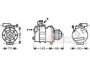 VAN WEZEL 0300K280 kompresorius, oro kondicionierius 
 Oro kondicionavimas -> Kompresorius/dalys
4F0260805AH, 4F0260805E, 4F0260805L